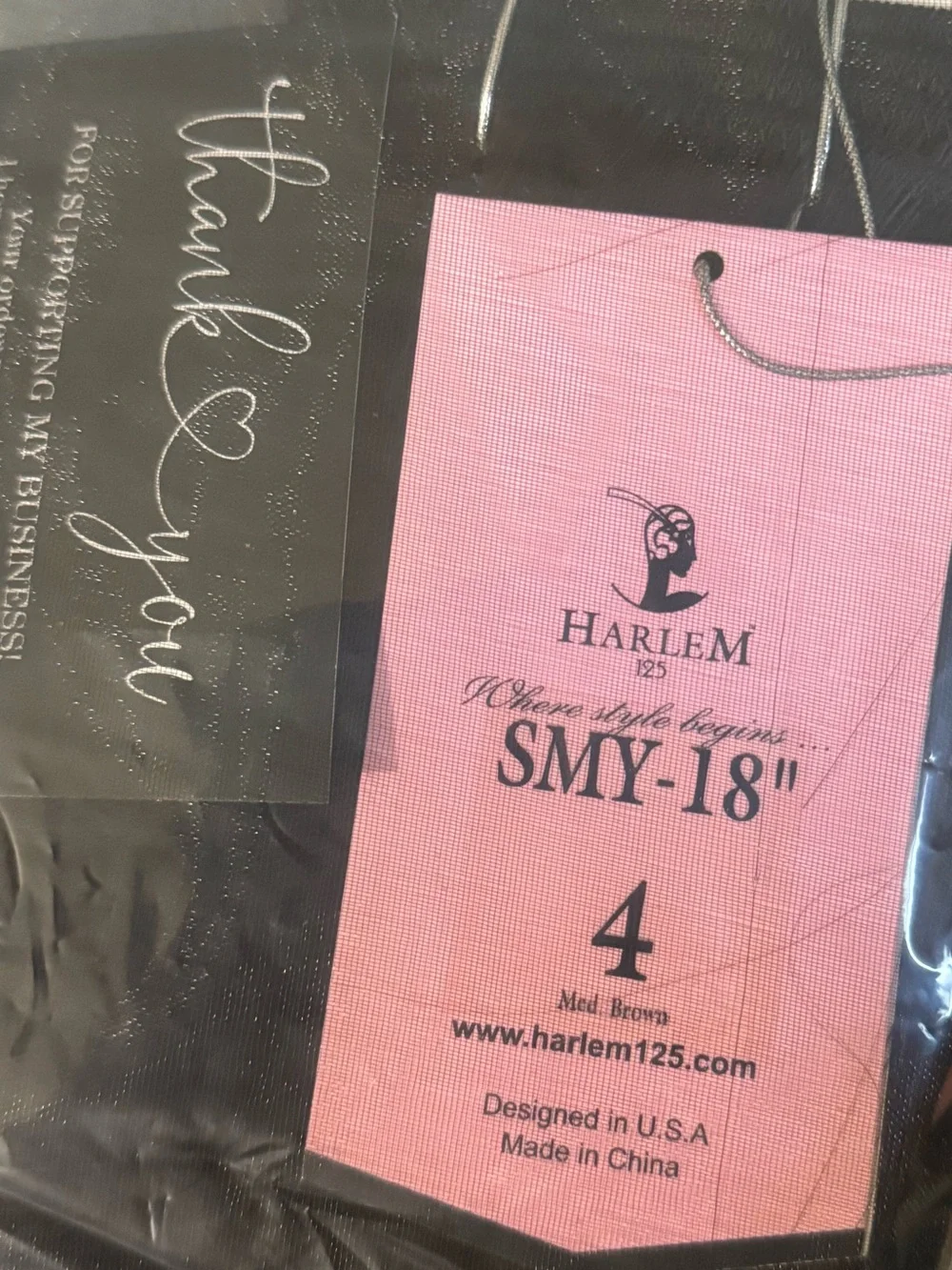 Harlem 125 SMY-18” 100% Human Hair Yaki Extensions Color #4 Medium Brown